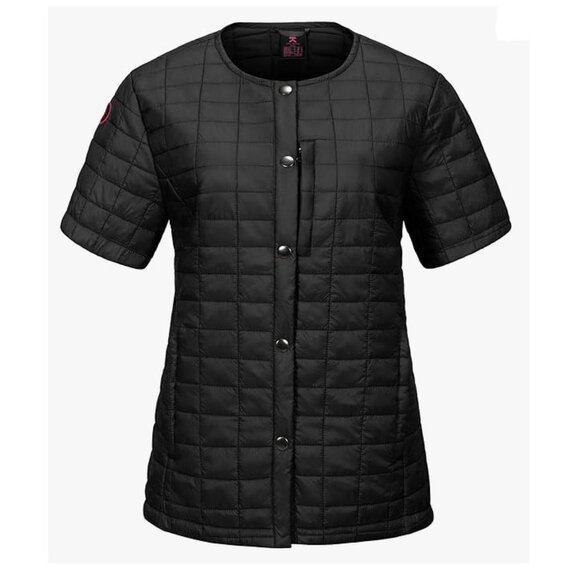 Women's Black Puffer Jacket - Picture 2 of 9